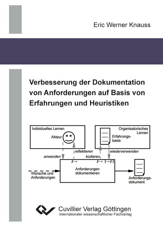 Produktbild: Verbesserung der Dokumentation von Anforderungen auf Basis von Erfahrungen und Heuristiken