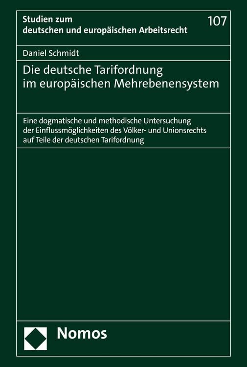 Produktbild: Die deutsche Tarifordnung im europ&auml;ischen Mehrebenensystem