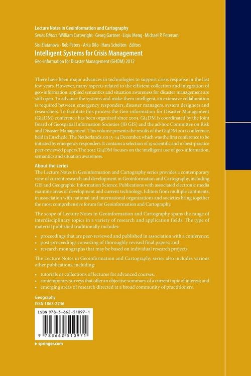 Produktbild: Intelligent Systems for Crisis Management