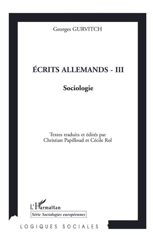 Produktbild: Ecrits allemands - III