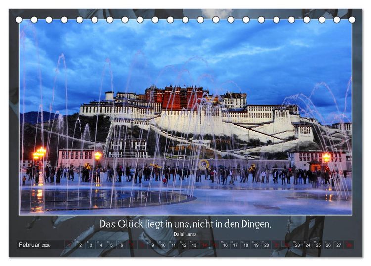 Produktbild: Facettenreiches Tibet (Tischkalender 2026 DIN A5 quer), CALVENDO Monatskalender