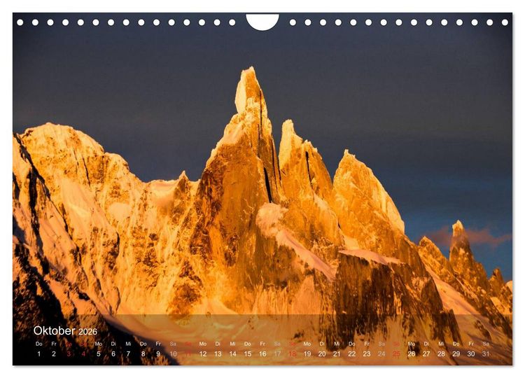 Produktbild: Majest&auml;tische Berge Cerro Torre Patagonien (Wandkalender 2026 DIN A4 quer), CALVENDO Monatskalender