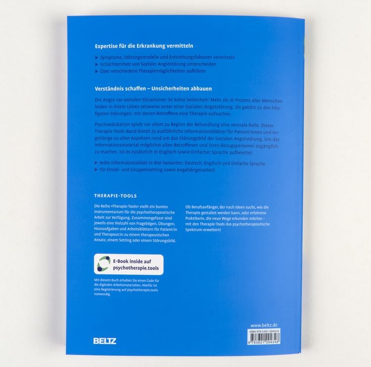 Produktbild: Therapie-Tools Psychoedukation Soziale Angstst&ouml;rung