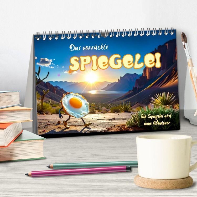 Produktbild: Das verr&uuml;ckte Spiegelei (Tischkalender 2027 DIN A5 quer), CALVENDO Monatskalender