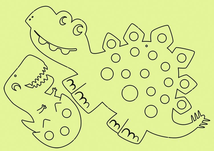 Produktbild: Pompon Art "Dinos"