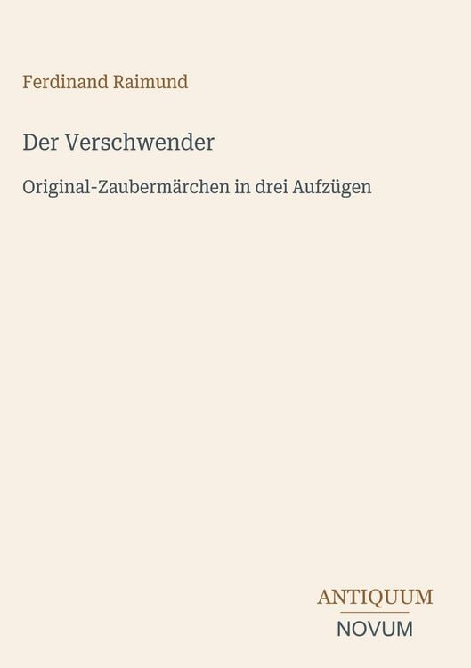 Produktbild: Der Verschwender