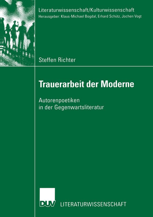 Produktbild: Trauerarbeit der Moderne