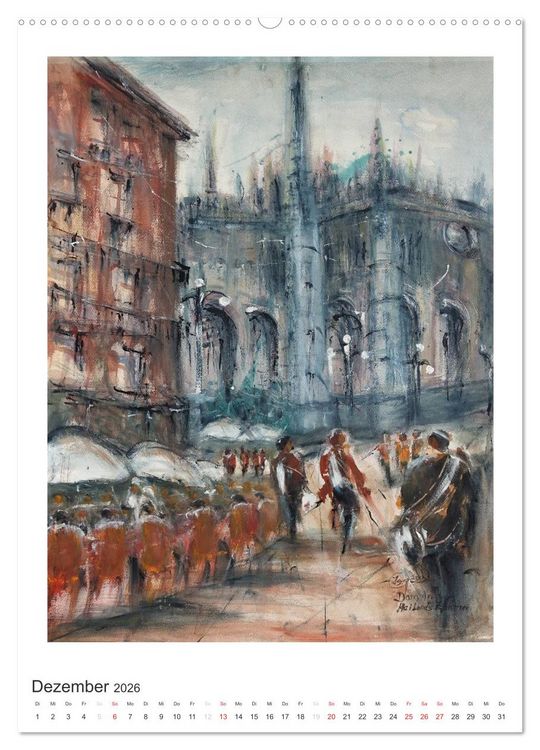 Produktbild: Ein Hauch von Impressionismus &ndash; Aquarelle von Isolde G&auml;nesch (Wandkalender 2026 DIN A2 hoch), CALVENDO Monatskalender