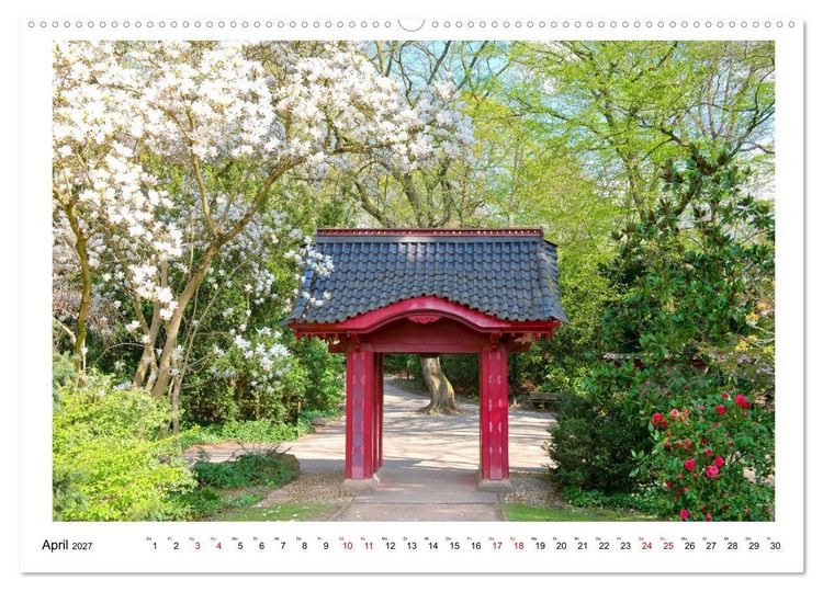 Produktbild: Japanische G&auml;rten in Deutschland (Wandkalender 2027 DIN A2 quer), CALVENDO Monatskalender