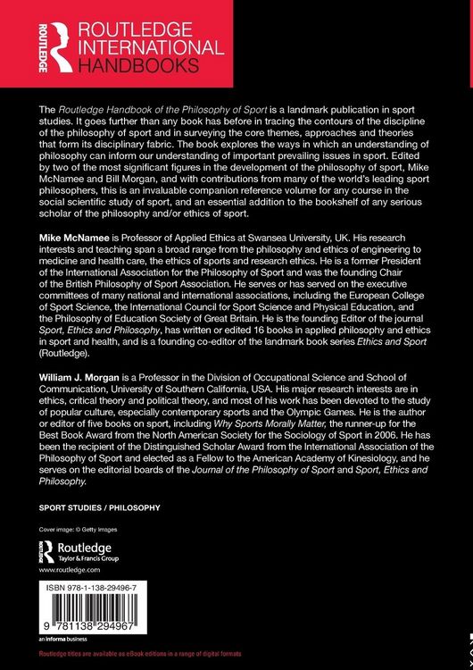 Produktbild: Routledge Handbook of the Philosophy of Sport