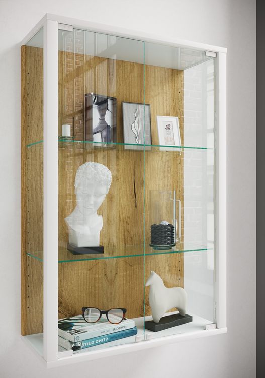 Produktbild: Wandvitrine H&auml;ngevitrine Glasvitrine Glas Udina M