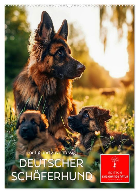 Produktbild: Deutscher Sch&auml;ferhund - mutig und zuverl&auml;ssig (Wandkalender 2026 DIN A2 hoch), CALVENDO Monatskalender