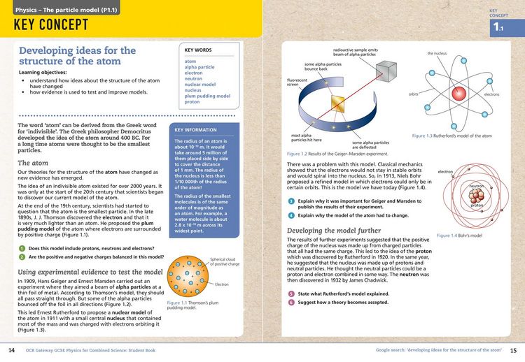 Produktbild: OCR Gateway GCSE Physics for Combined Science 9-1 Student Book