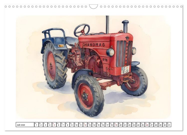 Produktbild: Alte Schlepper in neuem Glanz (Wandkalender 2026 DIN A3 quer), CALVENDO Monatskalender