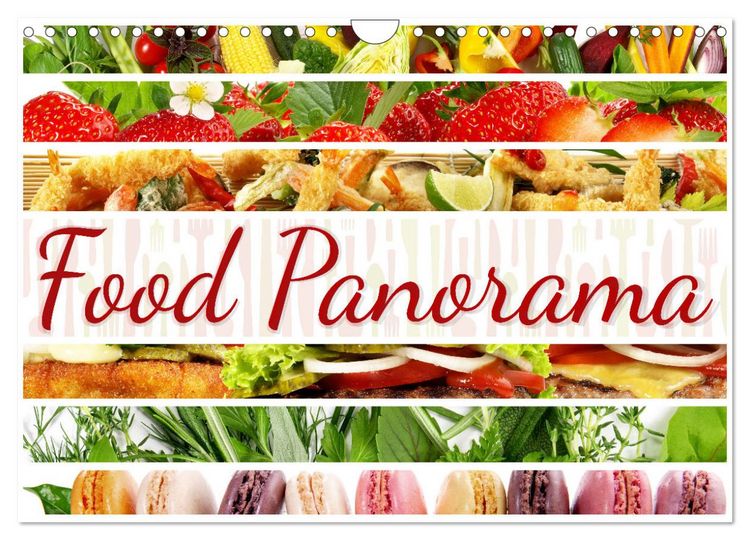 Produktbild: Food Panorama - K&uuml;chenkalender 2026 (Wandkalender 2026 DIN A4 quer), CALVENDO Monatskalender