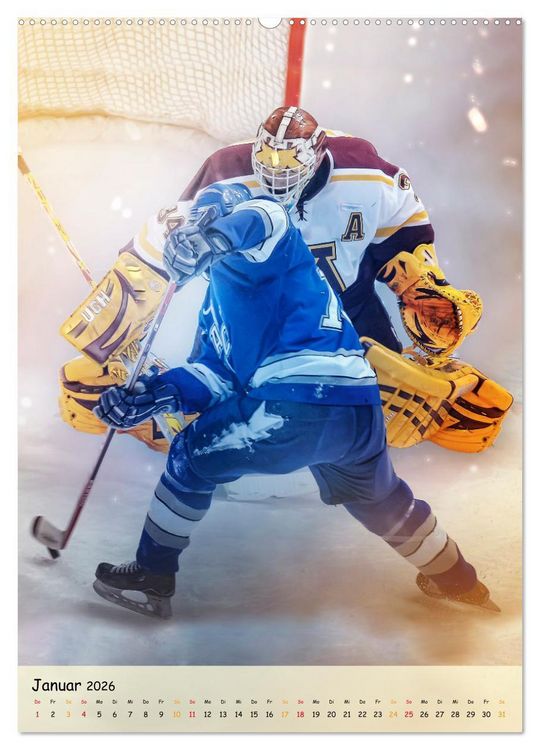 Produktbild: Eishockey Leidenschaft (hochwertiger Premium Wandkalender 2026 DIN A2 hoch), Kunstdruck in Hochglanz