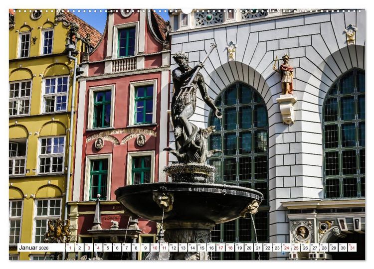 Produktbild: Danzig - Gdansk (hochwertiger Premium Wandkalender 2026 DIN A2 quer), Kunstdruck in Hochglanz