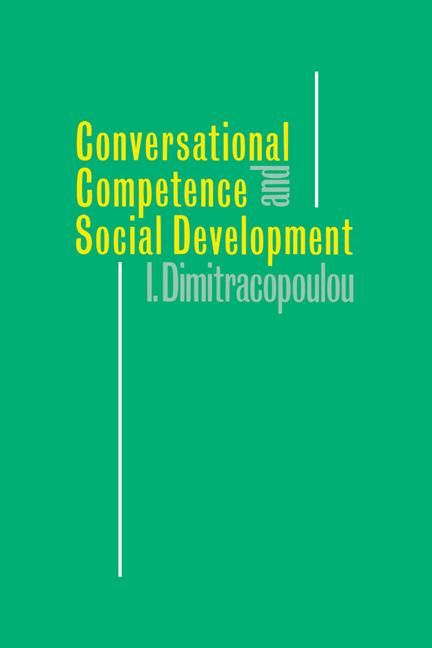 Produktbild: Conversational Competence and Social Development