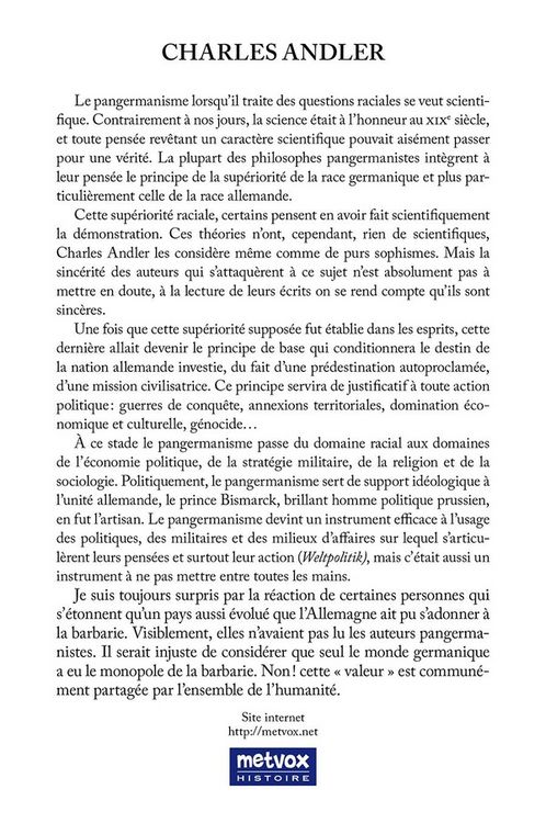 Produktbild: Le pangermanisme philosophique - 1800-1914