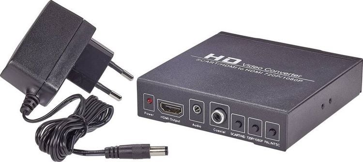 Produktbild: SpeaKa Professional AV Konverter SP-HD/SC-01 [SCART - HDMI, Klinke, Cinch-Digital] 1920 x 1080 Pixel