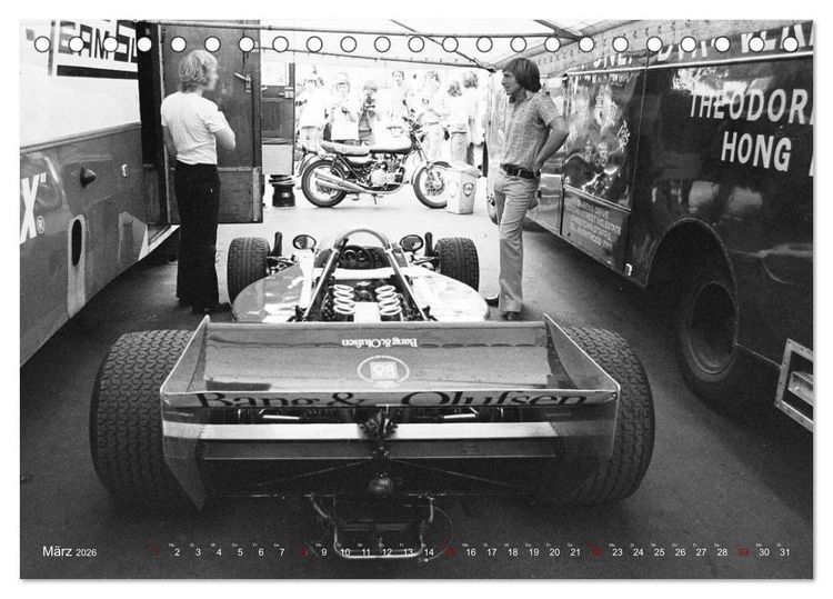 Produktbild: Grand Prix - Formel-Rennen 1972-1977 (Tischkalender 2026 DIN A5 quer), CALVENDO Monatskalender
