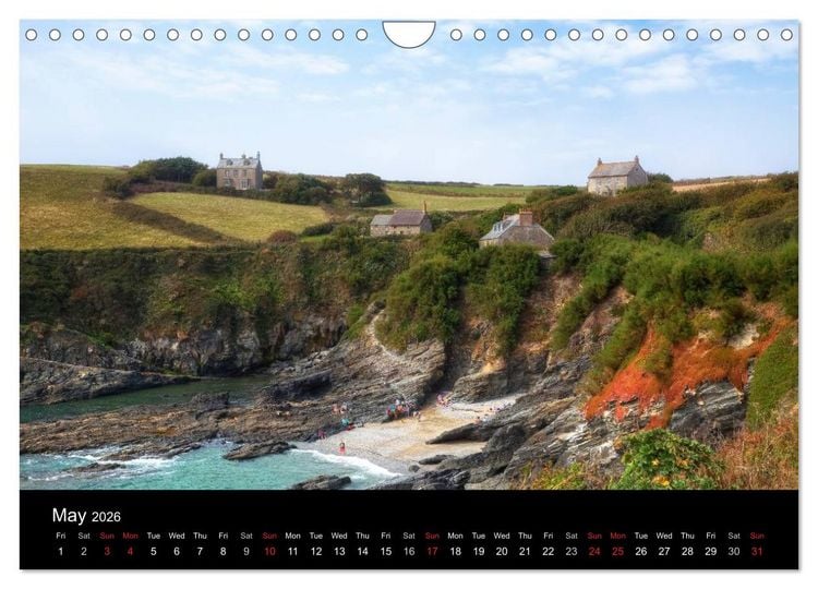 Produktbild: Cornwall (Wall Calendar 2026 DIN A4 landscape), CALVENDO 12 Month Wall Calendar