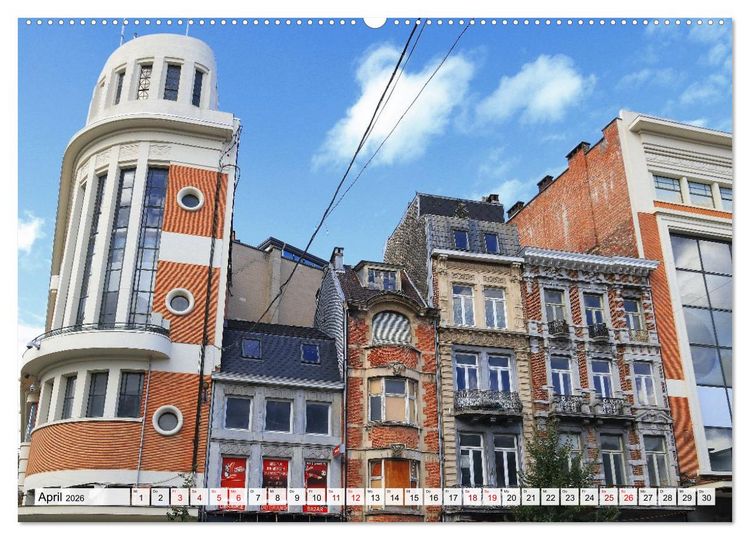 Produktbild: Malerisches Belgien - Stippvisiten in Verviers, Huy, Namur (Wandkalender 2026 DIN A2 quer), CALVENDO Monatskalender