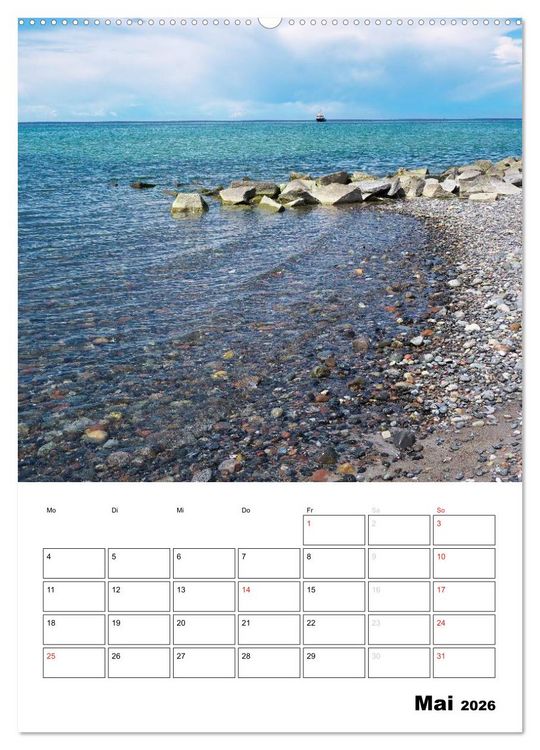 Produktbild: R&uuml;gen und Hiddensee - Bilder eines Sommers / Planer (hochwertiger Premium Wandkalender 2026 DIN A2 hoch), Kunstdruck in Hochglanz