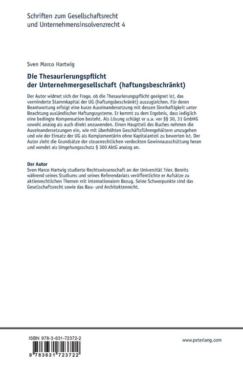Produktbild: Die Thesaurierungspflicht der Unternehmergesellschaft (haftungsbeschr&auml;nkt)