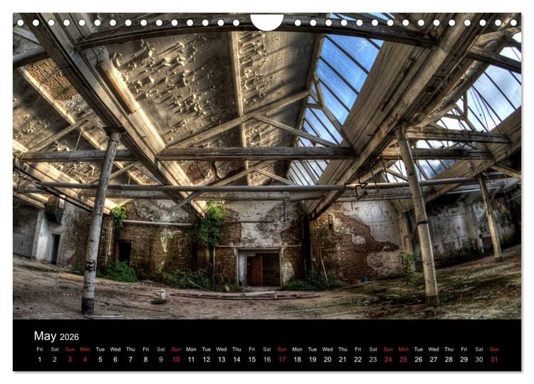 Produktbild: Lost Places - Beauty of decay (Wall Calendar 2026 DIN A4 landscape), CALVENDO 12 Month Wall Calendar