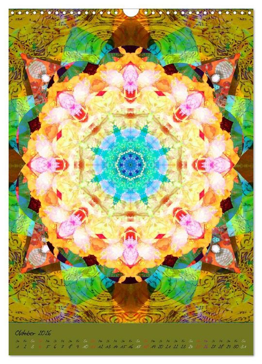 Produktbild: FLORALE MANDALAS (Wandkalender 2026 DIN A3 hoch), CALVENDO Monatskalender
