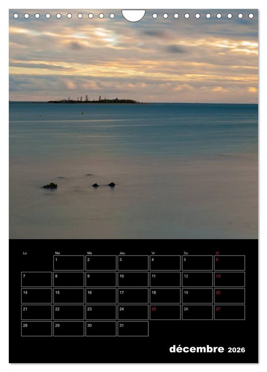 Produktbild: Paysages cal&eacute;doniens (Calendrier mural 2026 DIN A4 horizontal), CALVENDO calendrier mensuel