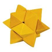 Produktbild: IQ-Test. Holzpuzzle - Stern gelb