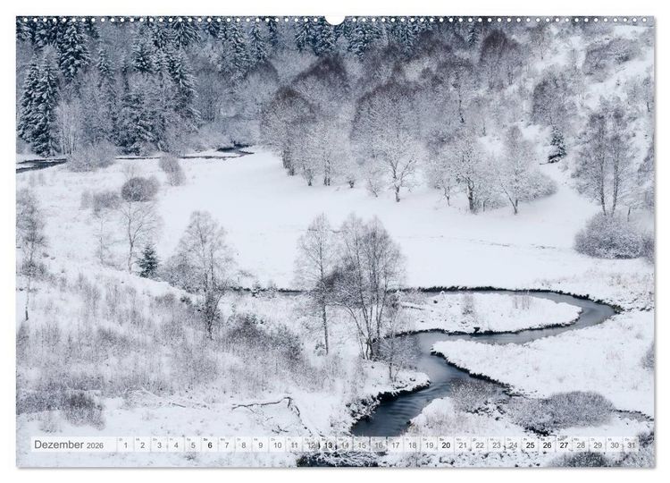 Produktbild: Moore und B&auml;che in Eifel und Ardennen (Wandkalender 2026 DIN A2 quer), CALVENDO Monatskalender