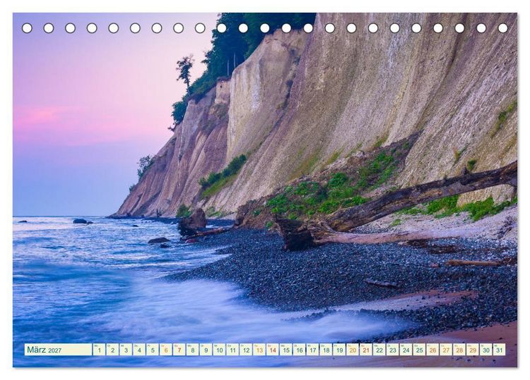 Produktbild: Insel R&uuml;gen - Malerische Kreidek&uuml;ste (Tischkalender 2027 DIN A5 quer), CALVENDO Monatskalender