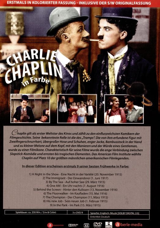 Produktbild: Charlie Chaplin in Farbe - DVD Edition 1 [3 DVDs]