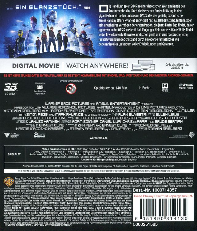 Produktbild: Ready Player One