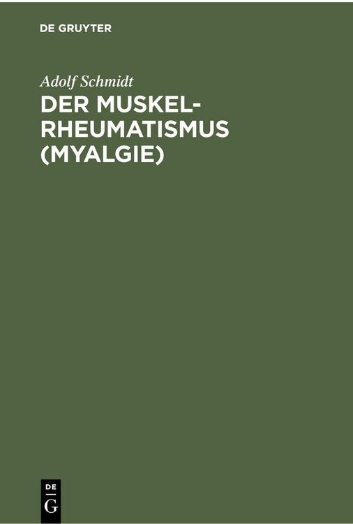 Produktbild: Der Muskelrheumatismus (Myalgie)