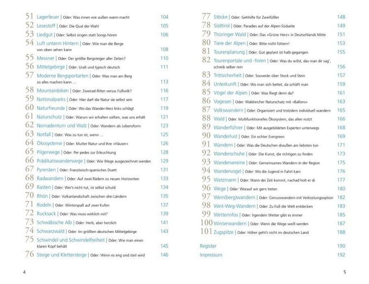 Produktbild: 101 Dinge, die ein Wanderer wissen muss