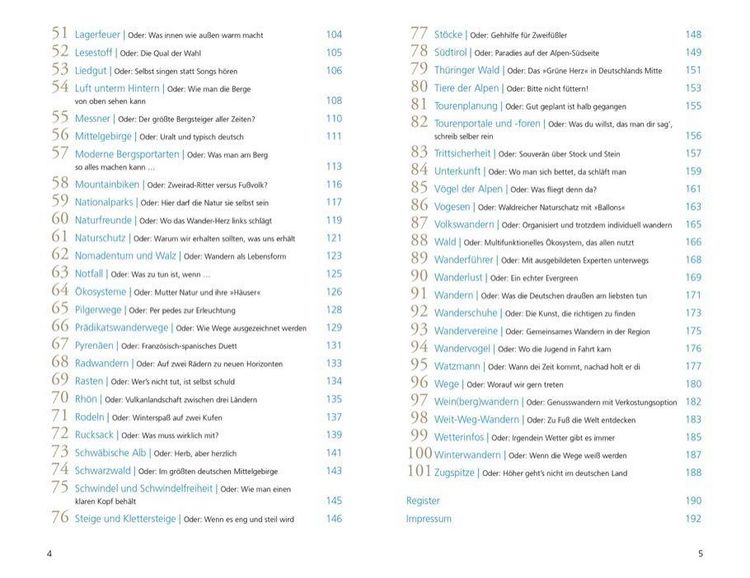 Produktbild: 101 Dinge, die ein Wanderer wissen muss