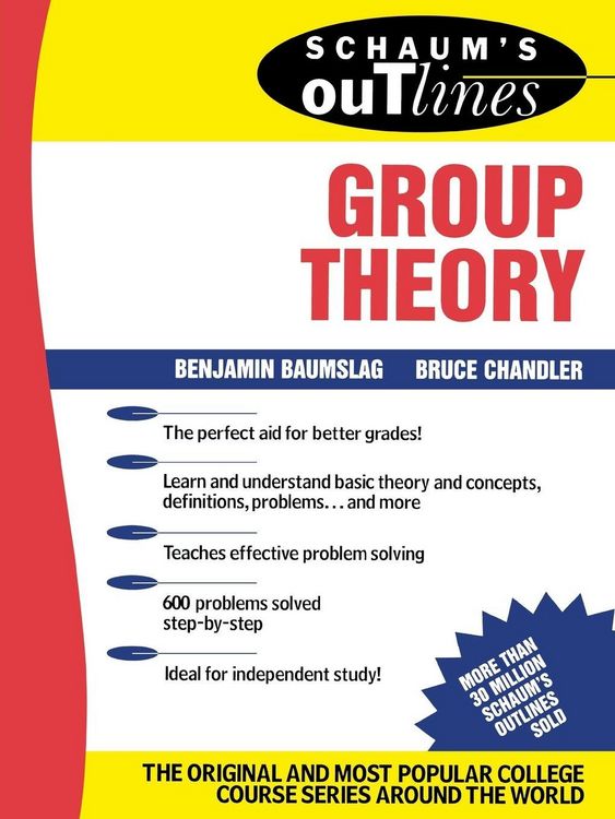 Produktbild: SCH GROUP THEORY