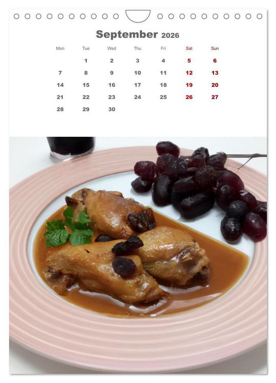 Produktbild: Culinary Creations (Wall Calendar 2026 DIN A4 portrait), CALVENDO 12 Month Wall Calendar