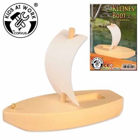 Produktbild: Corvus A600591 - Kids-at-Work, Kleines Boot 02, Holz, schwimmf&auml;hig