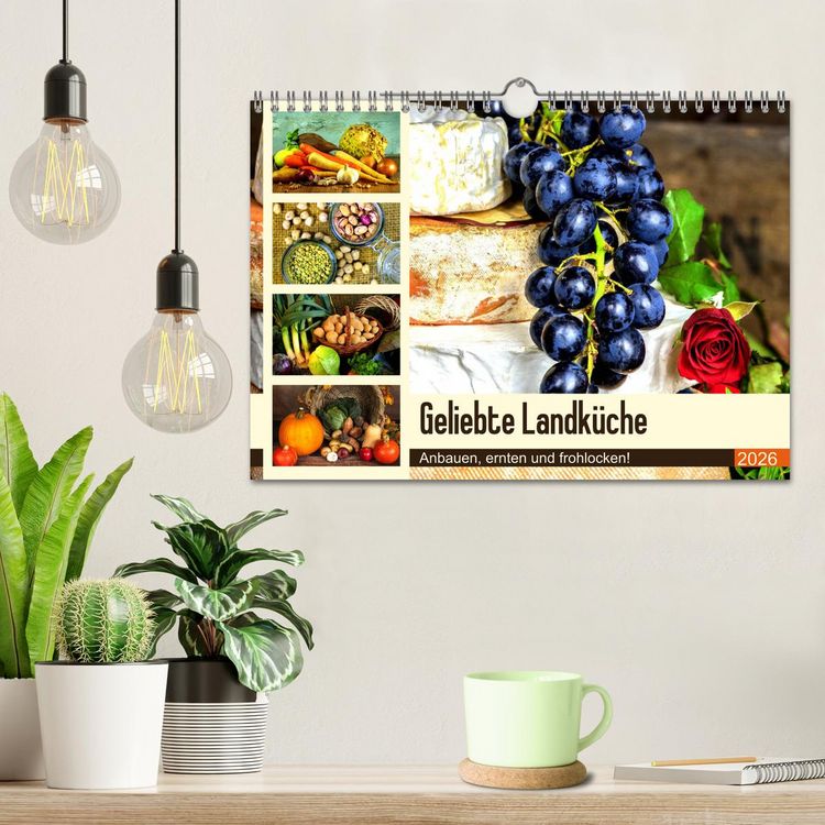 Produktbild: Geliebte Landk&uuml;che. Anbauen, ernten und frohlocken! (Wandkalender 2026 DIN A4 quer), CALVENDO Monatskalender