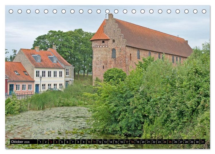Produktbild: Schl&ouml;sser in D&auml;nemark (Tischkalender 2026 DIN A5 quer), CALVENDO Monatskalender