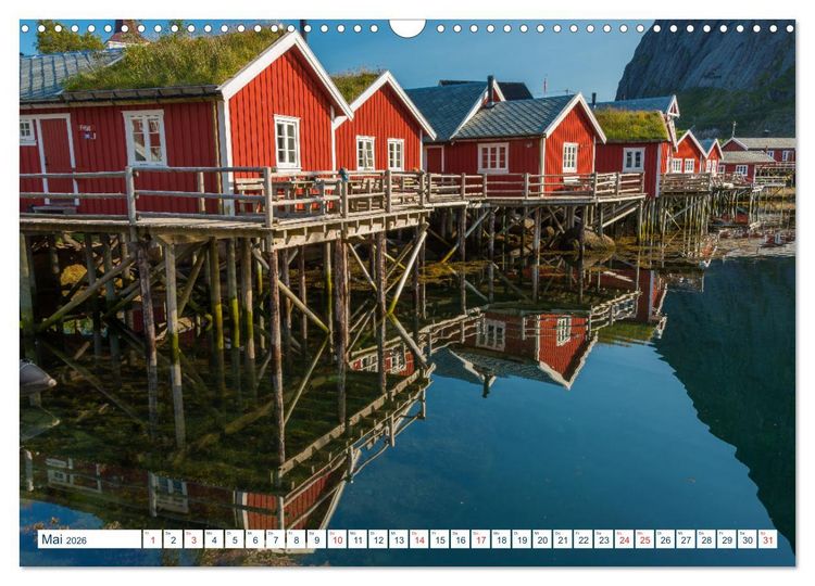 Produktbild: Lofoten Vester&aring;len (Wandkalender 2026 DIN A3 quer), CALVENDO Monatskalender