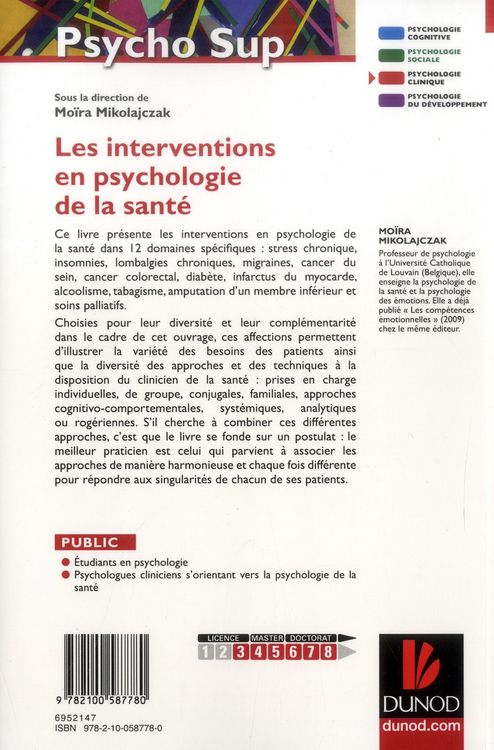 Produktbild: Les Interventions en Psychologie de la Sante