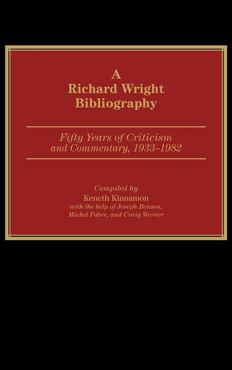 Produktbild: A Richard Wright Bibliography