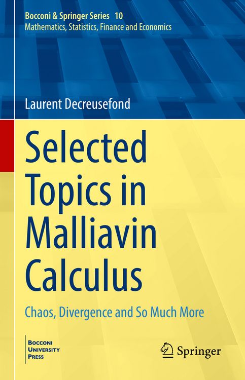 Produktbild: Selected Topics in Malliavin Calculus