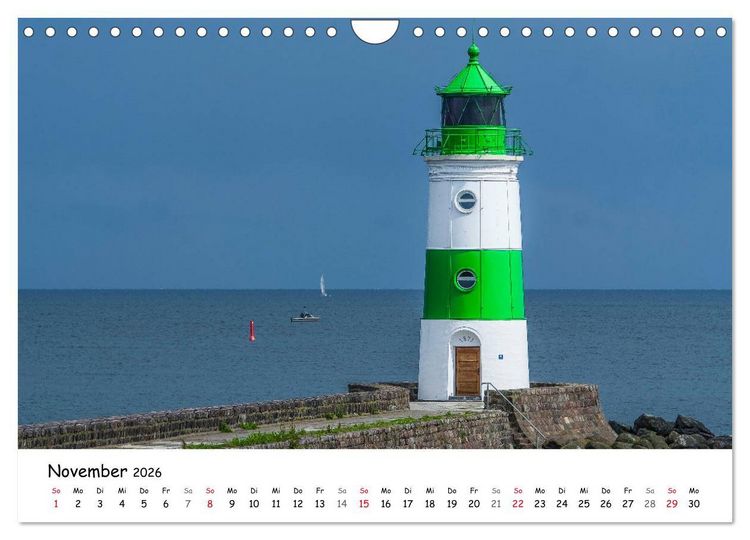 Produktbild: Deutschland- Nordsee und Ostsee (Wandkalender 2026 DIN A4 quer), CALVENDO Monatskalender